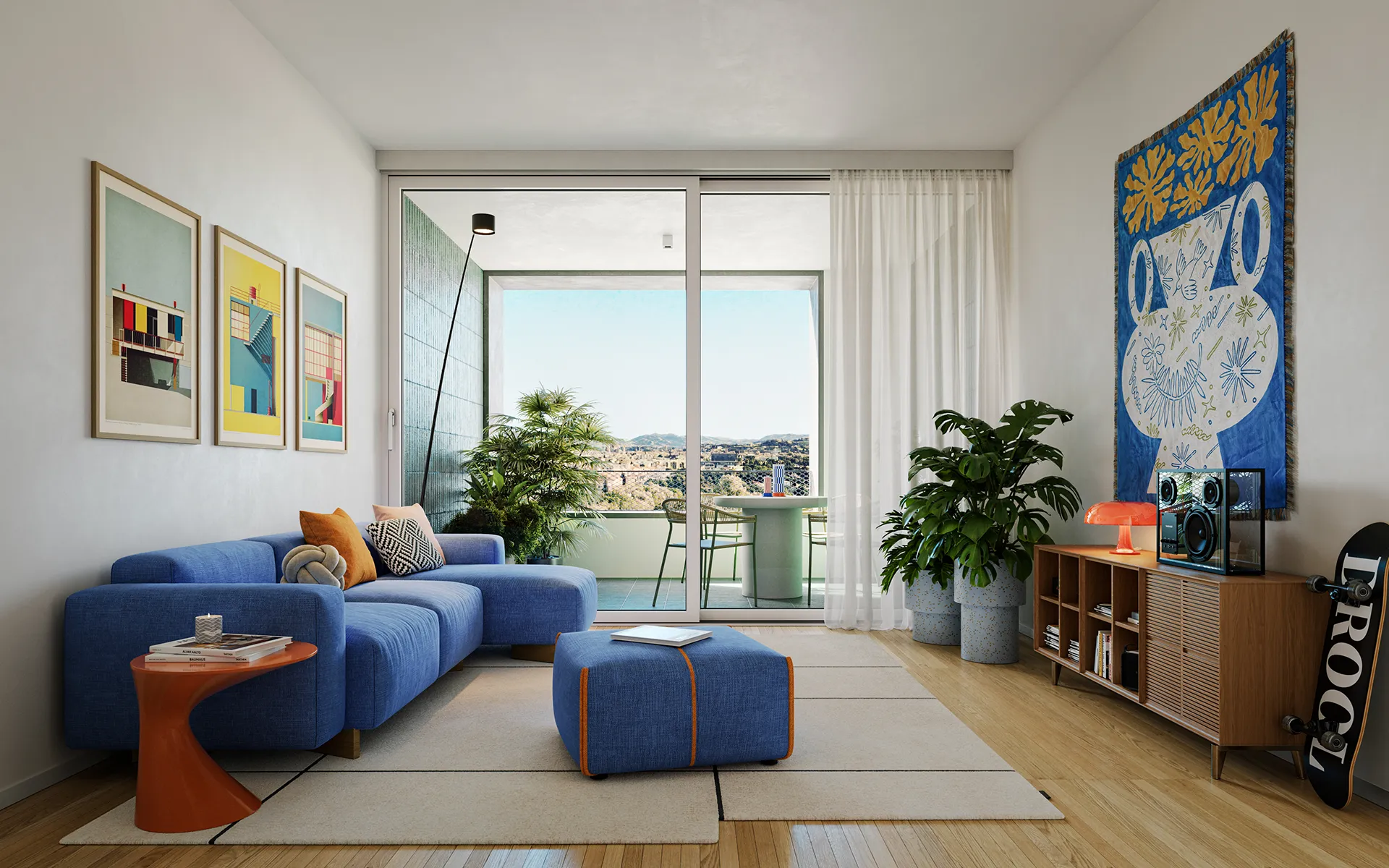 Trilocale con arredi di design personalizzabili nelle residenze Futura a Firenze